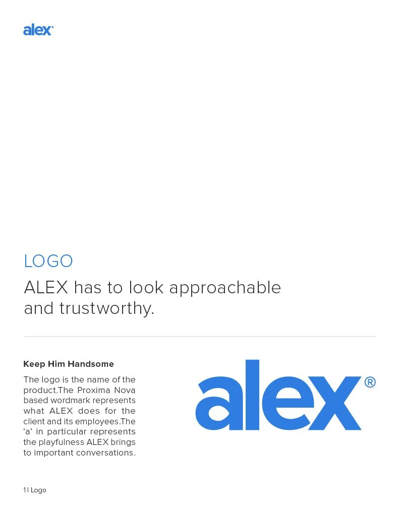 ALEX brand guide