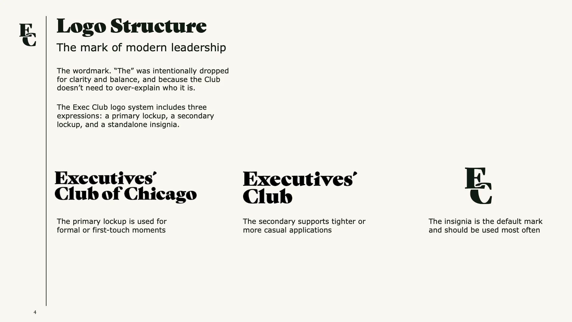 Brand guide — Logo Structure