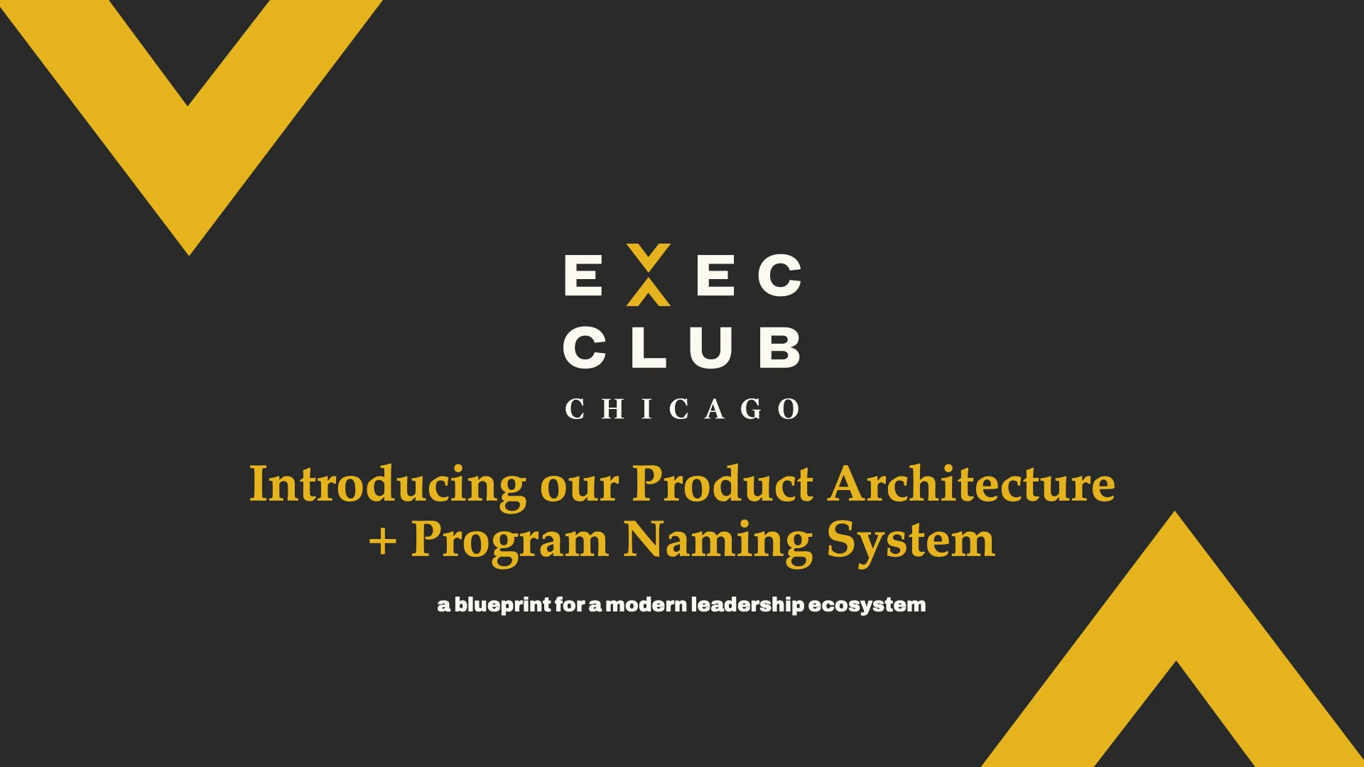 Project brief — Executives' Club of Chicago