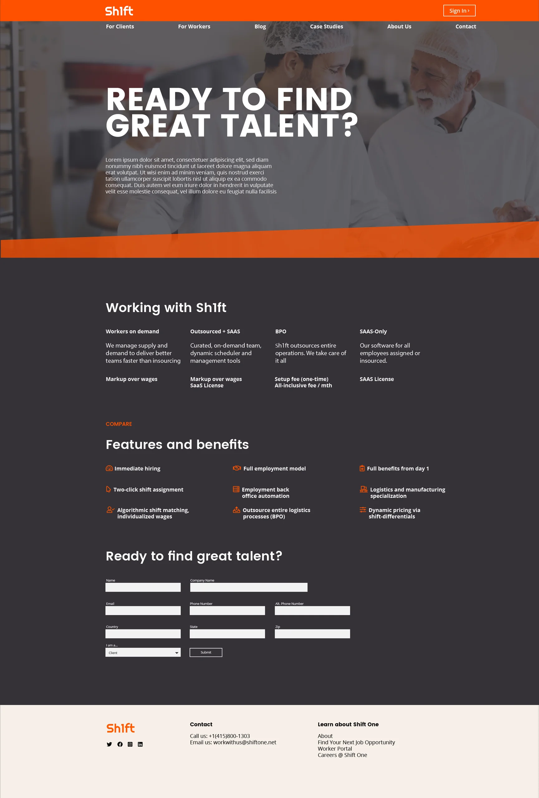 Sh1ft website