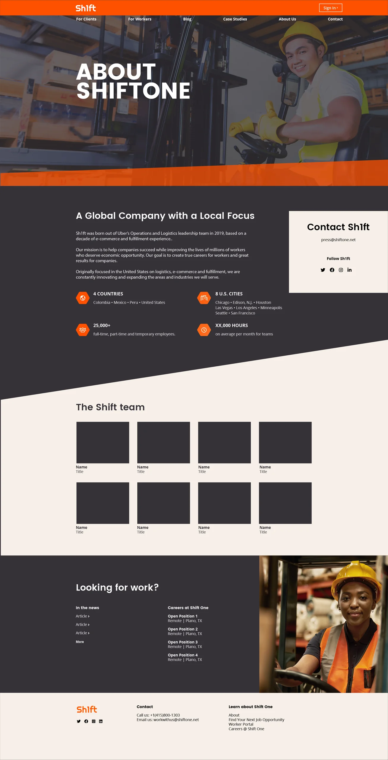 Sh1ft website