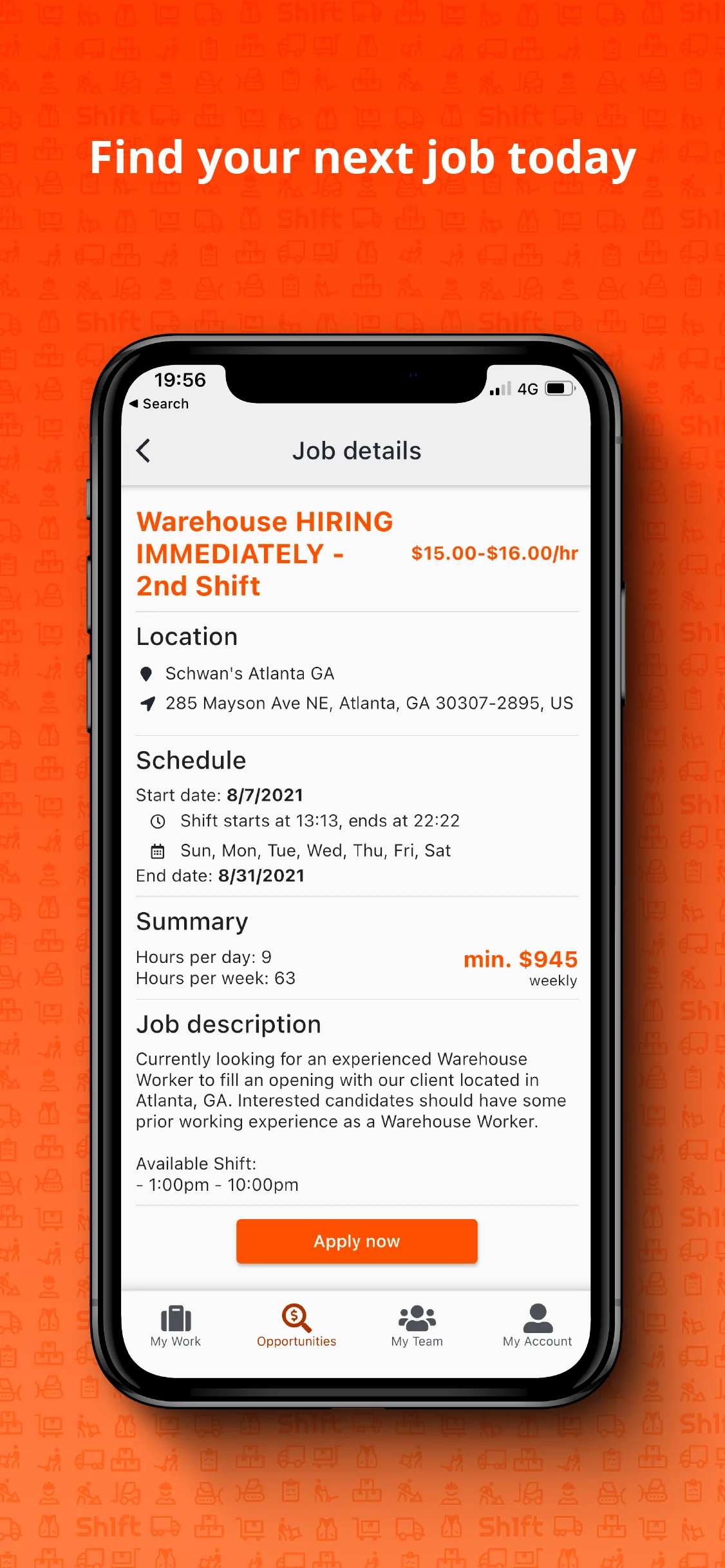 Sh1ft worker app — find jobs