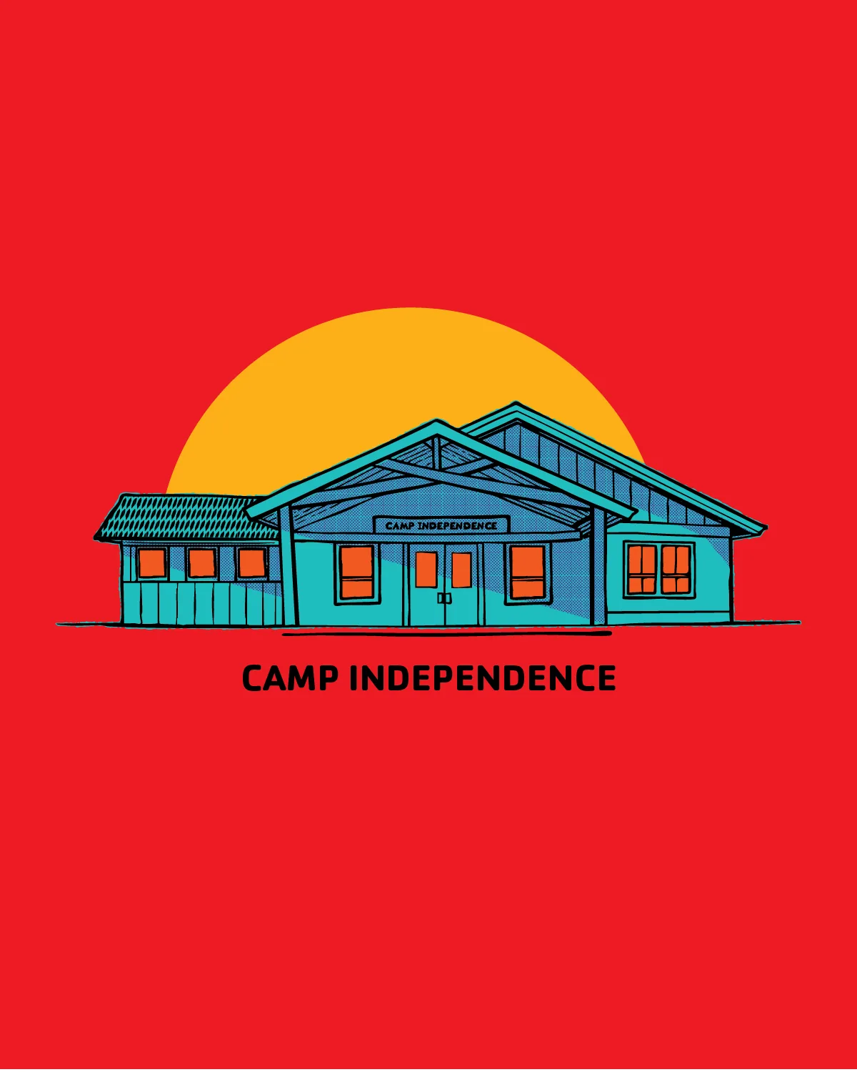 Camp Duncan shirt illustration